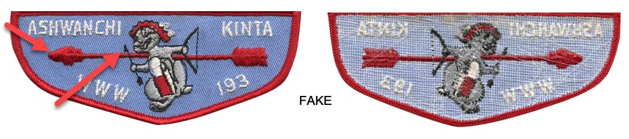identifying bates fake boy scout patches