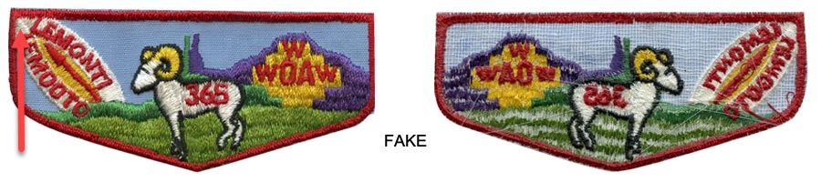 identifying bates fake boy scout patches