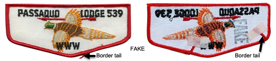 identifying bates fake boy scout patches