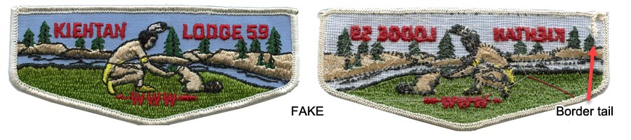 identifying bates fake boy scout patches