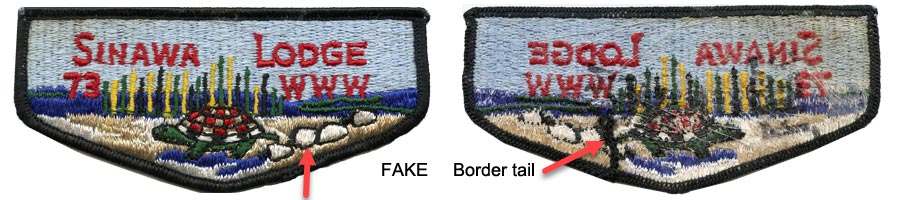 identifying bates fake boy scout badges