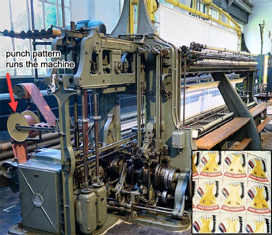 loom producing boy scout badges