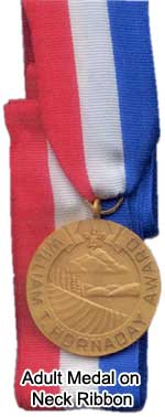 Adult Hornaday Medailion Neck Ribbon