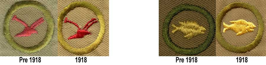 1912-1918 Boy Scout Merit Badges