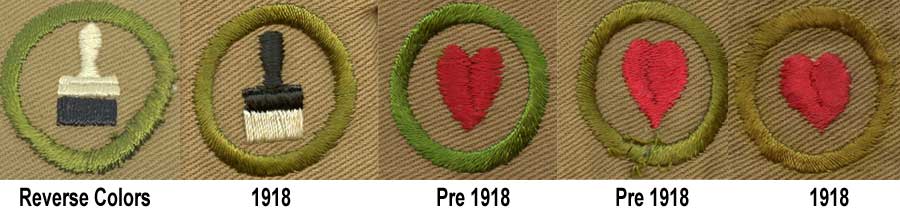 Pre 1918 Boy Scout Merit Badges