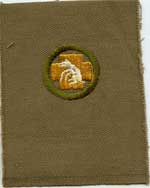 3x4 cloth with boy scout merit badge