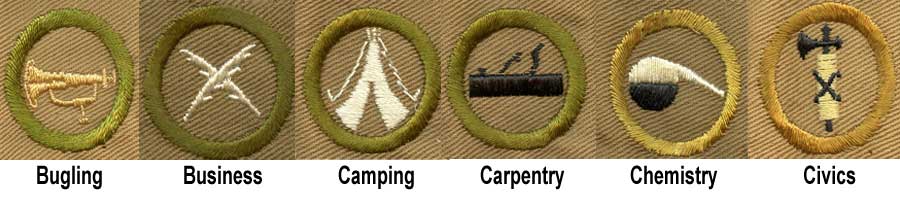 1918 Boy Scout Merit Badges