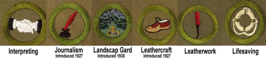 1920 - 1933 Boy Scout Merit Badges