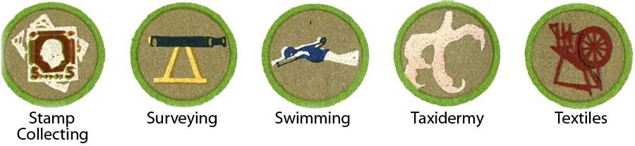 1942 Boy Scout Merit Badges