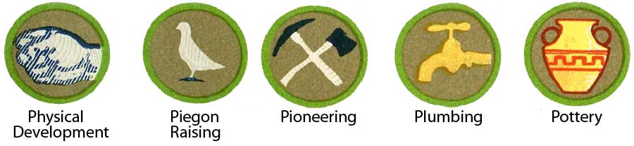 1942 Boy Scout Merit Badges
