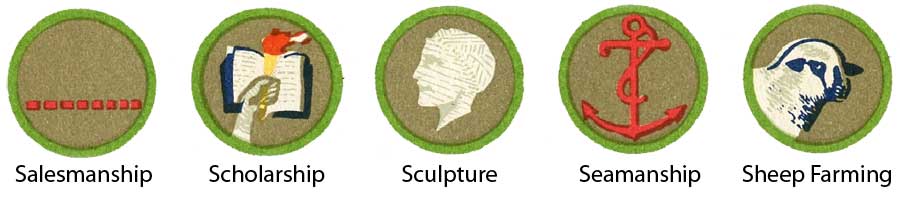1942 Boy Scout Merit Badges