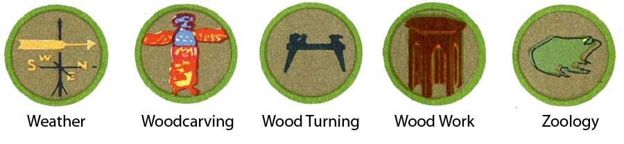 1942 Boy Scout Merit Badges
