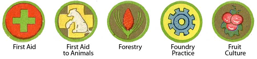 1942 Boy Scout Merit Badges