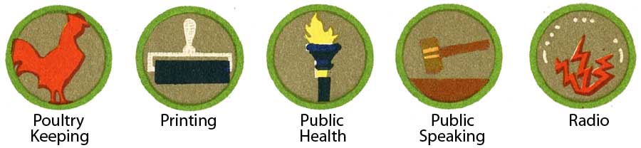 1942 Boy Scout Merit Badges