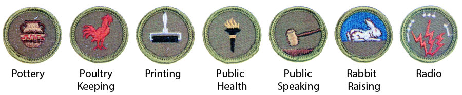 Identifying 1964 Boy Scout Merit Badges