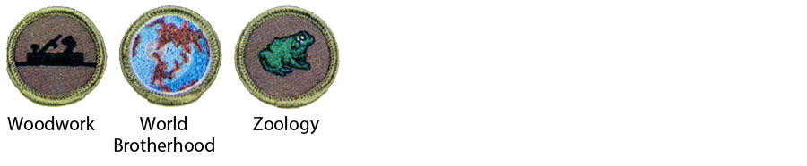 Identifying 1964 Boy Scout Merit Badges