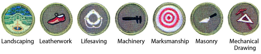 Identifying 1964 Boy Scout Merit Badges
