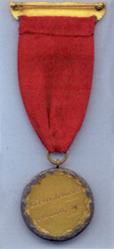 1949 Gauthier Hornaday Medal Reverse View